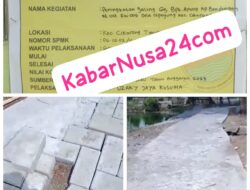 Warga Desa Cipayung Keluhkan Proyek Pemasangan Paving Block yang Amburadul