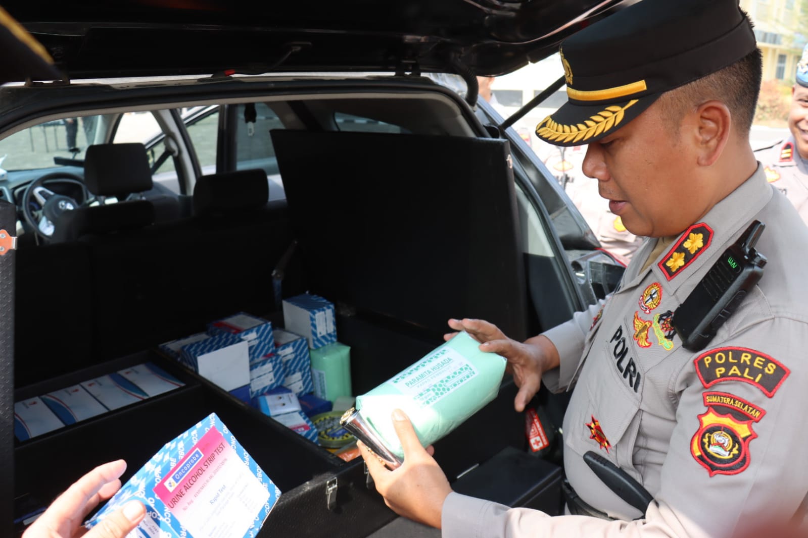 Persiapan Operasi Mantap Brata Tahun 2023-2024, Polres PALI Menggelar Apel Kendaraan Dinas,