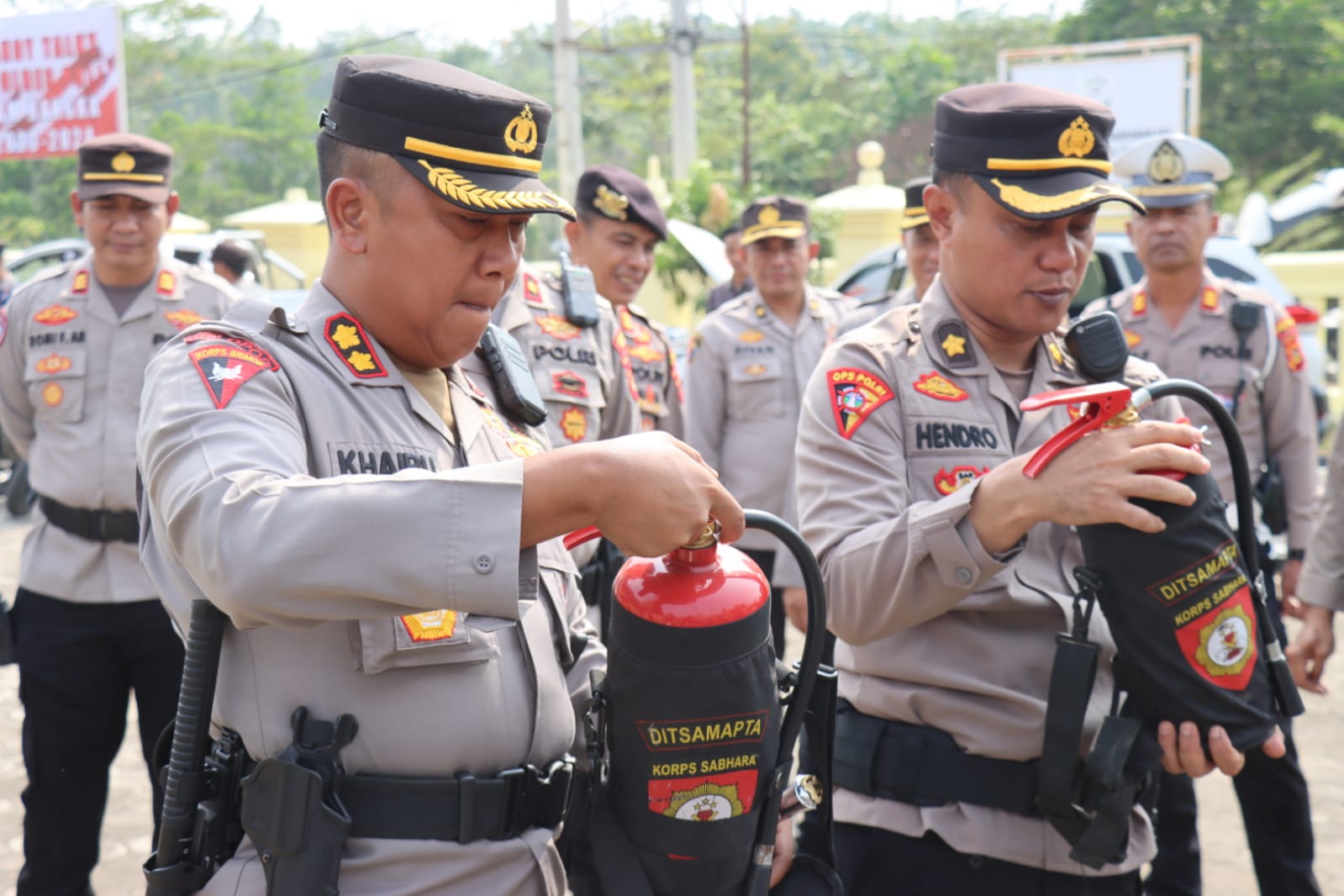 Persiapan Operasi Mantap Brata Tahun 2023-2024, Polres PALI Menggelar Apel Kendaraan Dinas,