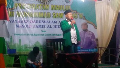Yayasan Darussalam Annajah dengan DKM Masjid Alhidayah Sajikan Kreatifitas Anak pada Peringatan Maulid Nabi Muhammad SAW