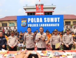 Polres Labuhan Batu Amankan Bandar Sabu Jaringan Antar Provinsi