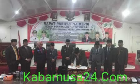 Rapat Paripurna Ke 10 Dewan Perwakilan Rakyat Daerah (DPRD) Kabupaten PALI,