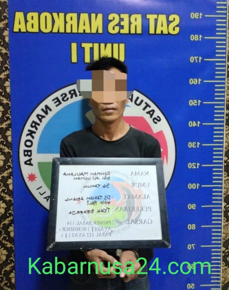 Satu Terduga Pengedar  Narkotika Jenis Sabu-Sabu  Berhasil  DI Ringkus Satreskoba Polres PALI,