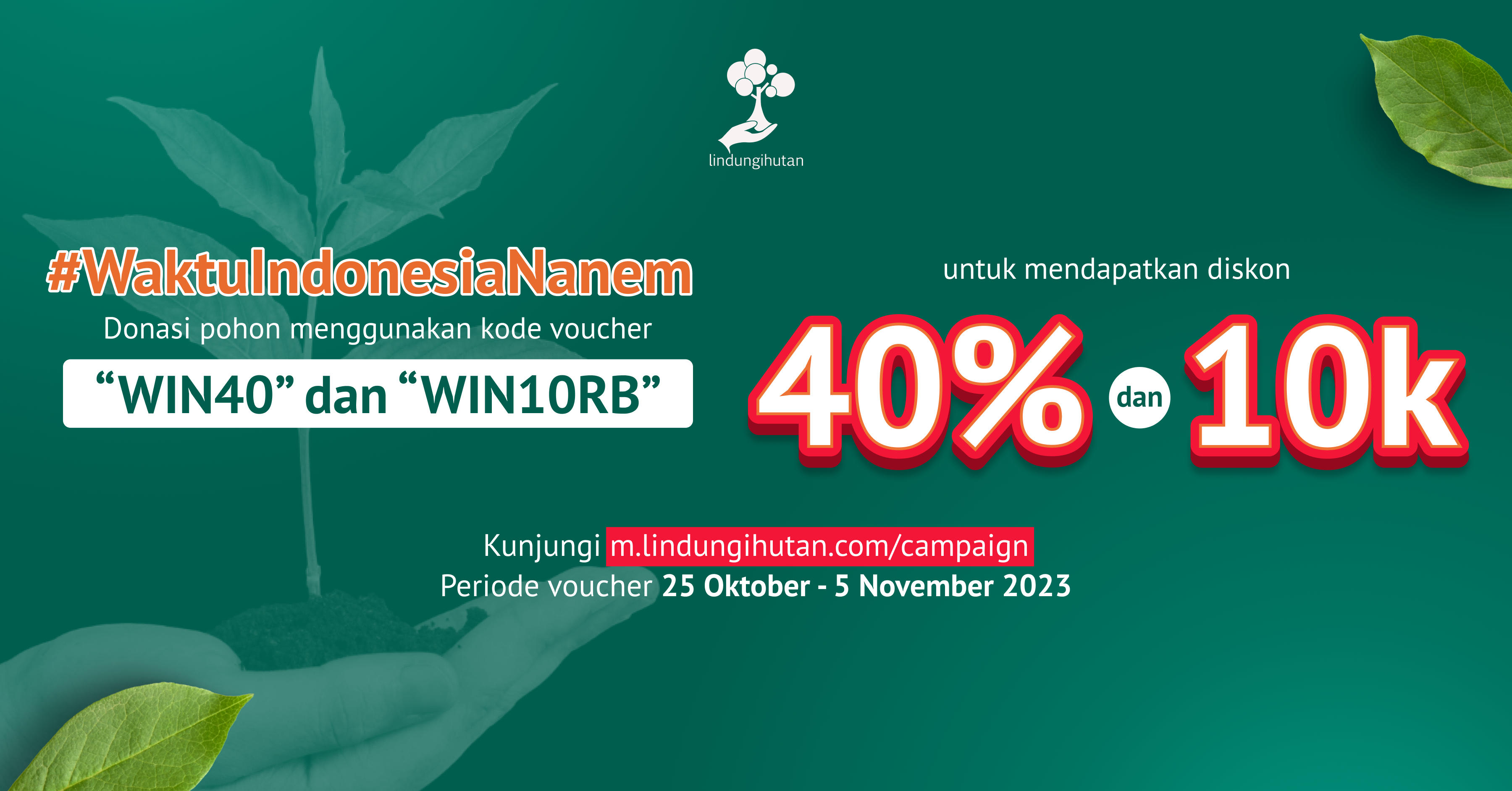 LindungiHutan Tebar Promo Penghijauan, Donasi Pohon Jadi Lebih Hemat!