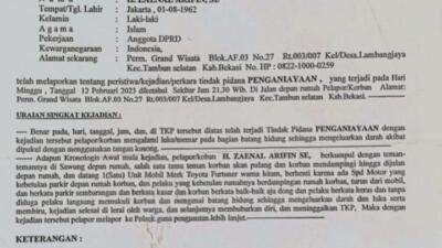 LP Mandek di Polsek Tambun, Anggota DPRD Pertanyakan SP2HP atas Kasus Pemukulan Terhadapnya Kabupaten Bekasi, Jawa Barat - KabarNusa24.com