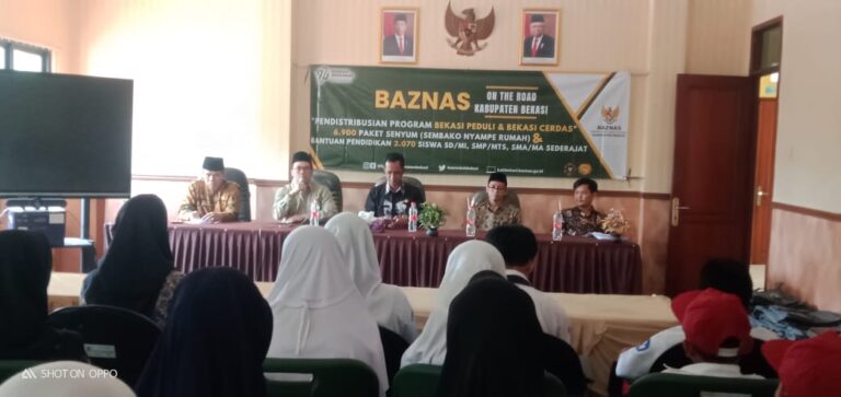 Baznas Gelar Program Bekasi Peduli dan Bekasi Cerdas di Kecamatan Bojongmangu