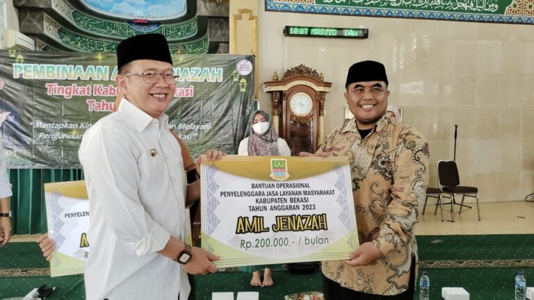 Sejumlah 2.969 Amil Jenazah Sekabupaten Bekasi mendapat  pembinaan dan Bantuan Operasional