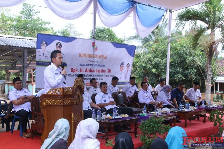 Wabup Lampura,Ardian Saputra Silaturahmi di 2 Desa,Bojong Barat dan Kotabumi Tengah Barat Kecamatan Kotabumi.