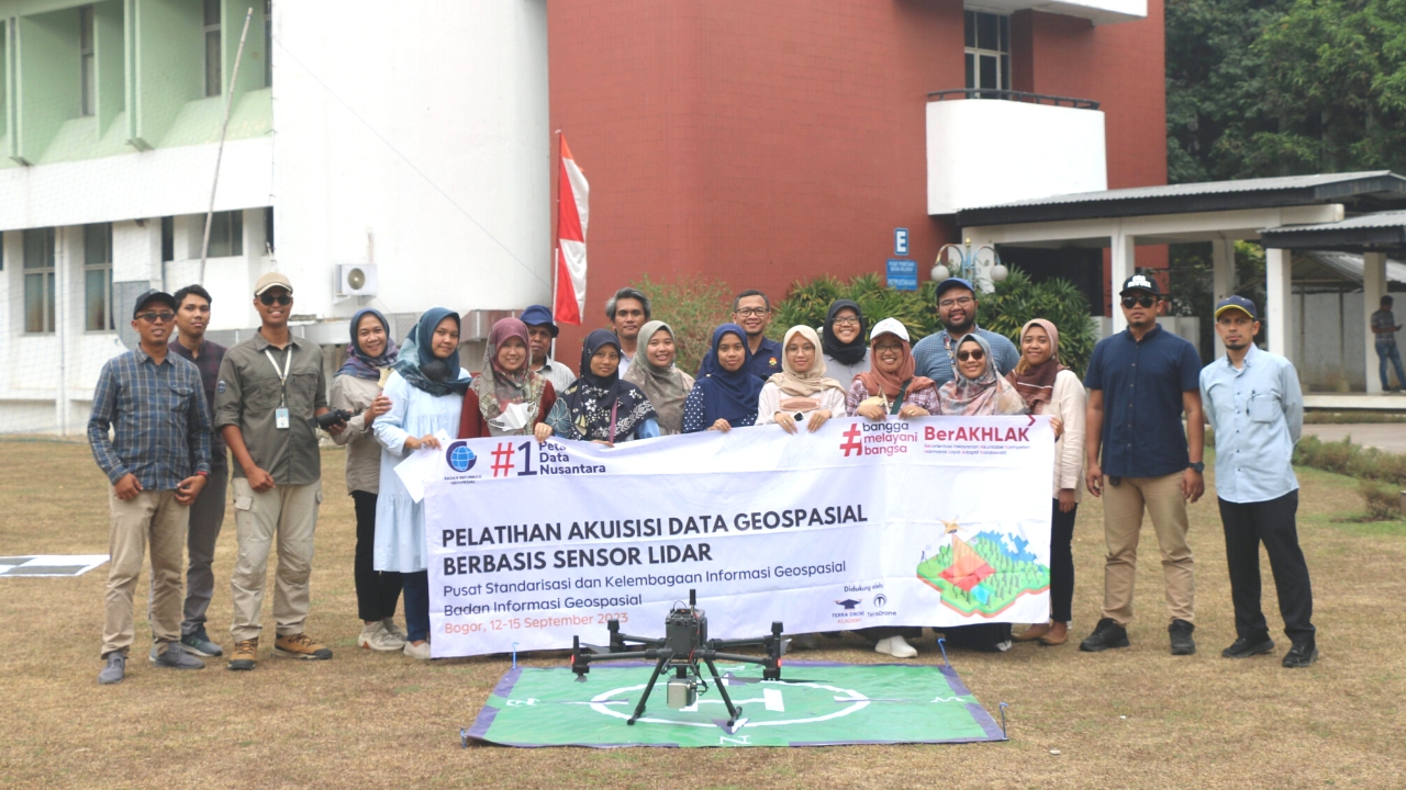 Terra Drone Indonesia Berikan Pelatihan Akuisisi Data Geospasial Berbasis Sensor LiDAR kepada Badan Informasi Geospasial (BIG)