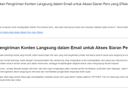 VRITIMES Meluncurkan Fitur Terbaru: Konten Siaran Pers Langsung via Email