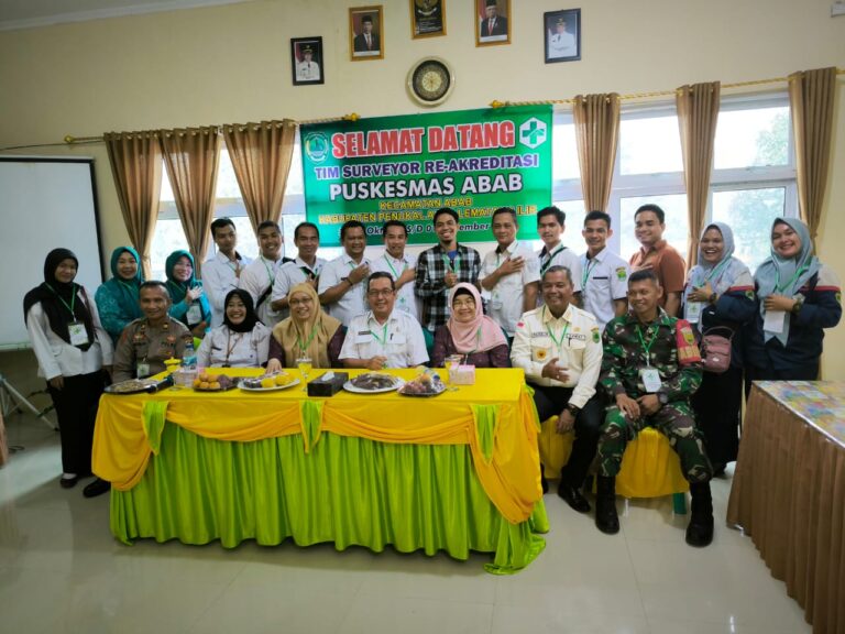 Polsek Penukal Abab Hadiri Giat Akreditasi  Puskesmas Desa Betung Abab