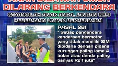 Pasca Lakalantas, Kapolres PALI Himbau Kepada Orang Tua Agar Mengawasi Anak Dalam Berkendaraan