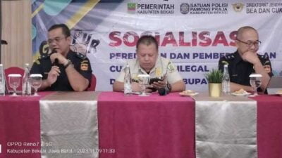 Sosialisasi Peredaran dan Pemberantasan Cukai Rokok Ilegal, Program Satpol PP Kabupaten Bekasi