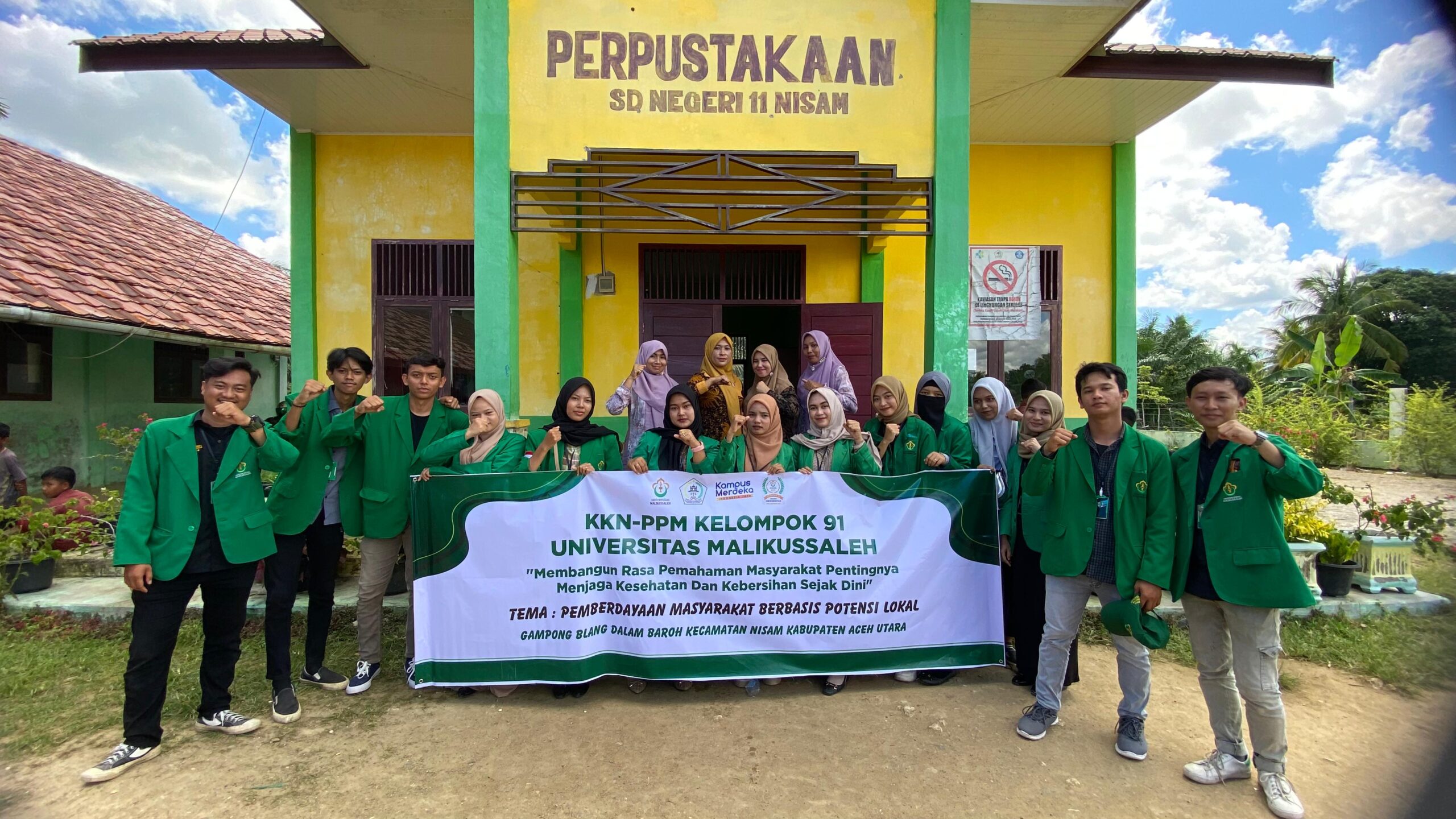 Mahasiswa KKN-PPM Kelompok 091 Gelar Sosialisasi Pentingnya Jaga Kebersihan Sejak Dini, di SDN 11 Nisam