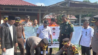 Polres PALI Melaksanakan Kegiatan Penanaman Pohon di Pondok Pesantren Latansa Mustika