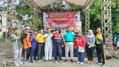 PGRI Karangbahagia Adakan Lomba Gerak Jalan Dalam Peringati Dirgahayu PGRI ke – 78 dan Hari Guru 2023