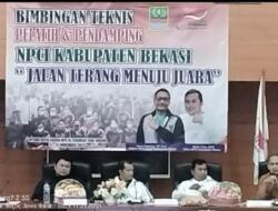 Sekum NPCI Jabar Hadiri Bimtek Pelatih dan Pendamping NPCI Kabupaten Bekasi Bukti 
