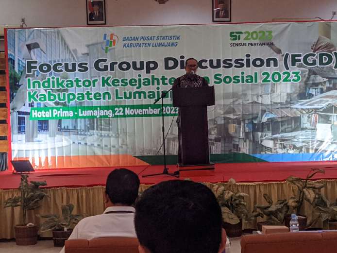 Workshop Fokus Discussion Indikator Kesejahteraan Sosial di Kabupaten Lumajang