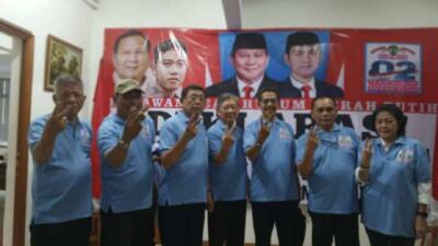 Relawan Team Hukum Merah Putih Deklarasi Dukungan Capres 02