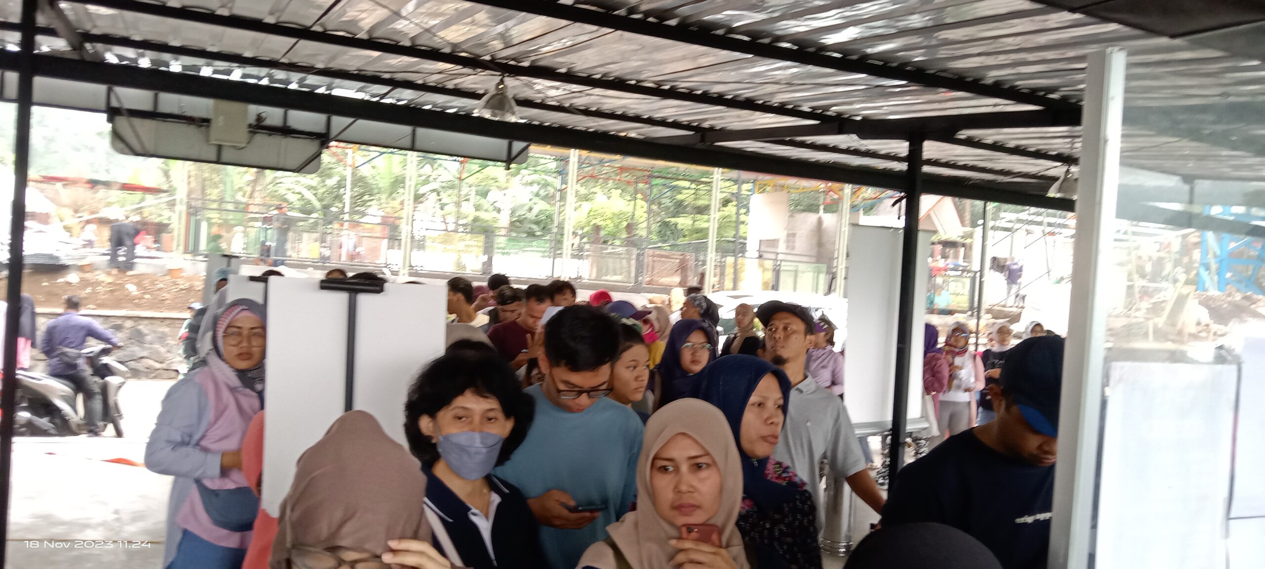 Hari Weekend Jembatan Tea Bridge Gunung Mas Diserbu Ratusan Wisatawan