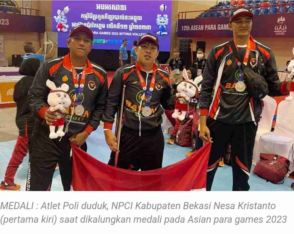 Sumbangkan 7 Medali di ASEAN Para Games 2023 Atlet NPCI Kabupaten Bekasi Jadi Motivasi Kedepan
