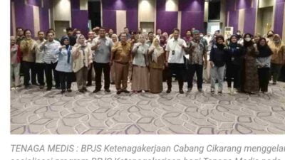 Dinas Tenaga Kerja Kabupaten Bekasi dan BPJS Sosialisasi Tenaga Medis Klinik untuk Terdaftar di BPJS