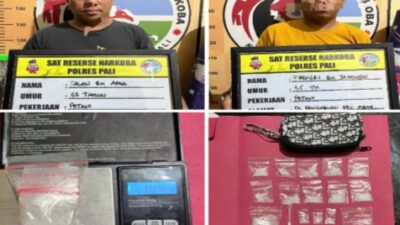 Satres Narkoba Polres PALI Berhasil Meringkus Dua orang  Diduga Sebagai Pengedar Narkotika Jenis Sabu,