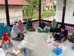 KKN 11 Unimal, Lakukan Sosialisasi pembuatan Pupuk Organik kepada masyarakat Gampong Teupin Banja.