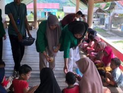 Mahasiswa KKN-PPM K109 Lakukan Senam Sehat Dan Pembagian Bubur Kepada Anak - Anak Gampong Meunasah Krueng