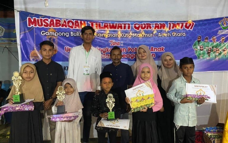 KKN-PPM kelompok 129 Unimal gelar Musabaqah Tilawatil Quran (MTQ)