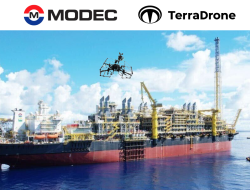 Terra Drone dan MODEC, Inc. Menandatangani MOU Mengenai Pengembangan Teknis Drone Inspeksi untuk Platform Offshore