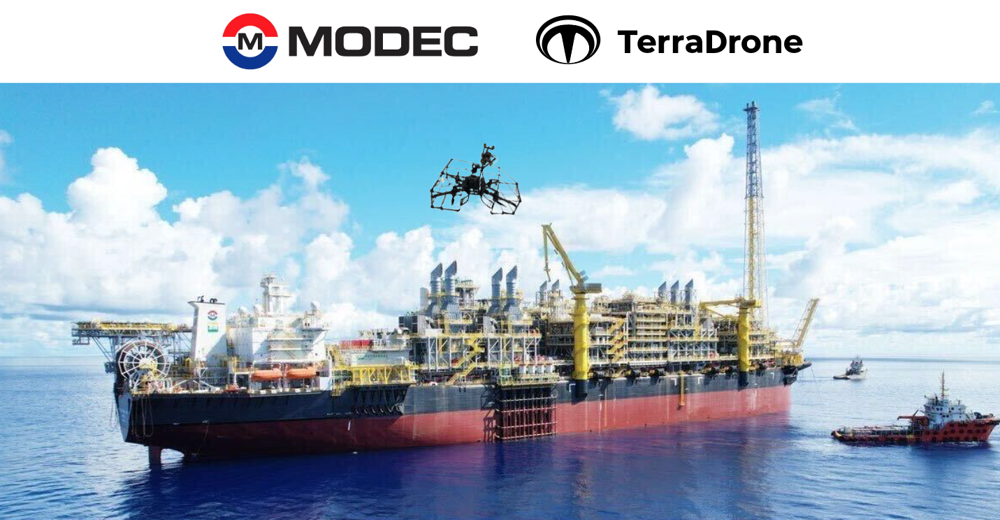 Terra Drone dan MODEC, Inc. Menandatangani MOU Mengenai Pengembangan Teknis Drone Inspeksi untuk Platform Offshore