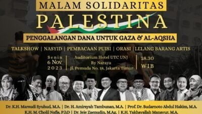 Selain Aksi Akbar, MUI Juga Gelar Malam Solidaritas Penggalangan Dana untuk Palestina