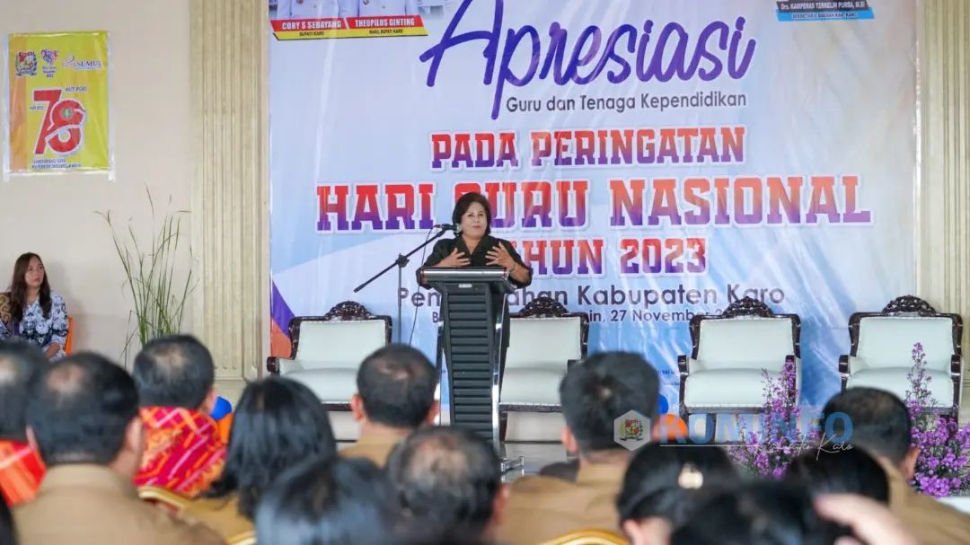 Bupati Karo Hadiri Acara Hari Guru Nasional ke-78 Tahun 2023