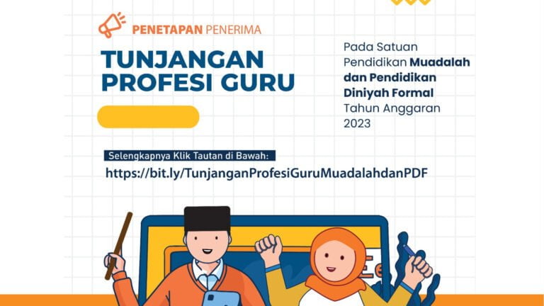 Cair, Lebih 5M Tunjangan Profesi Guru Satuan Pendidikan Muadalah dan Diniyah Formal Pesantren