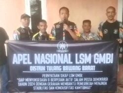 LSM GMBI DISTRIK Tubaba Adakan Pernyataan Sikap.