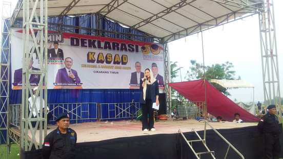 Hadiri Momen Deklrasi Relawan KASAD, Sherlita Nabilah, BA. Caleg DPRD Partai NASDEM Provinsi Jawa Barat dapil IX Suarakan Hak Perempuan