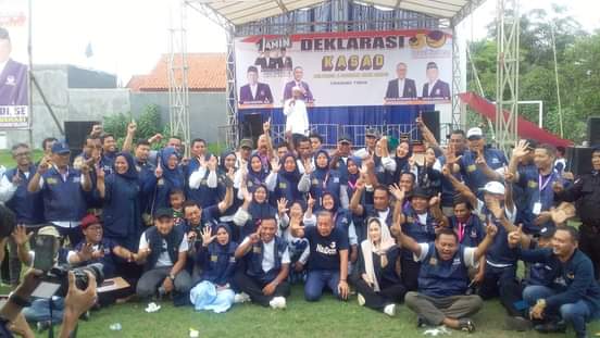 Relawan KASAD Siap Memperjuangkan Kemenangan H. Adang Ahmadi, SE. Caleg DPRD partai NASDEM No.1 Dapil 7 Kabupaten Bekasi