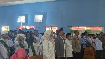 Polres PALI Hadiri Pelantikan Wisuda Santri Ke-9 LPPTKA BKPRMI PALI Tahun 2023.