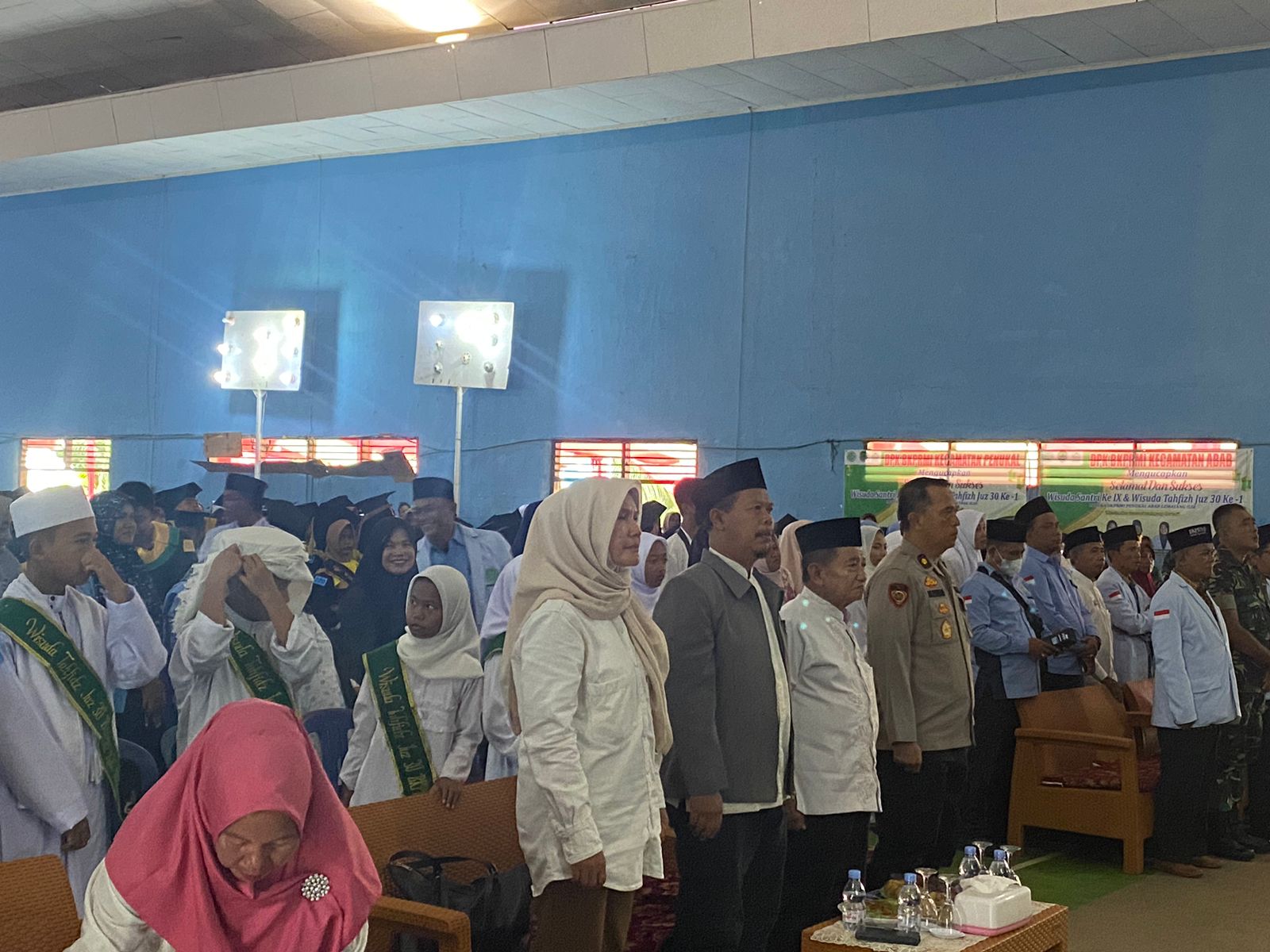 Polres PALI Hadiri Pelantikan Wisuda Santri Ke-9 LPPTKA BKPRMI PALI Tahun 2023.