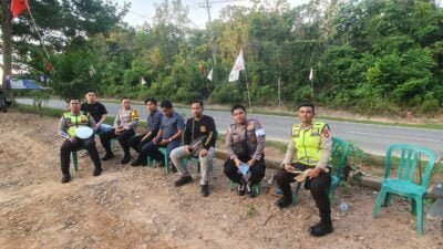 Personil Polres PALI Lakukan Pengamanan Kegiatan Natal di GBI Kecamatan Talang Ubi PALI