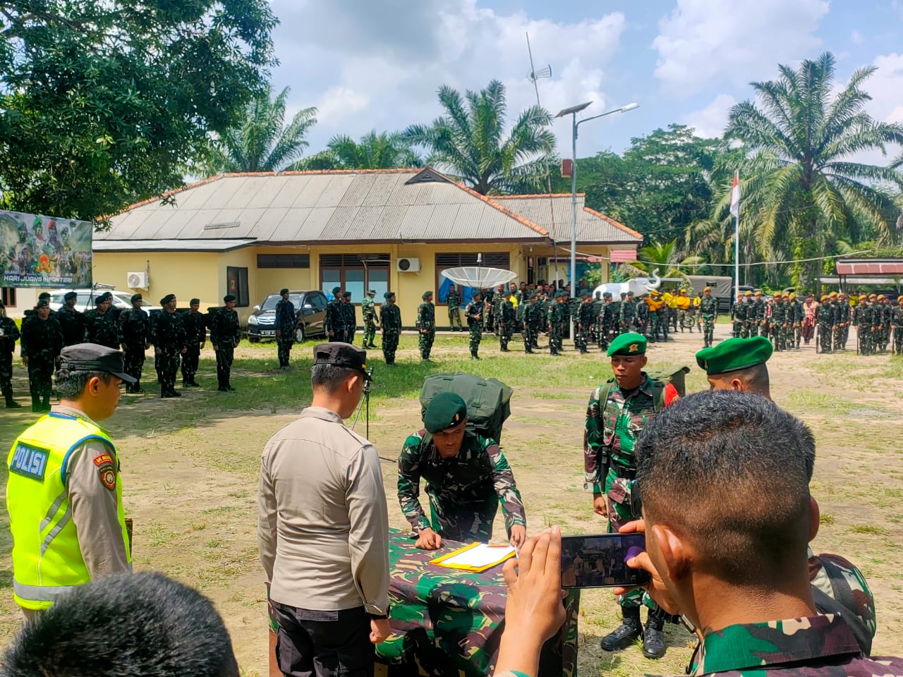 Polsek Penukal Abab Sambut Baik Kehadiran Kodam II Sriwijaya