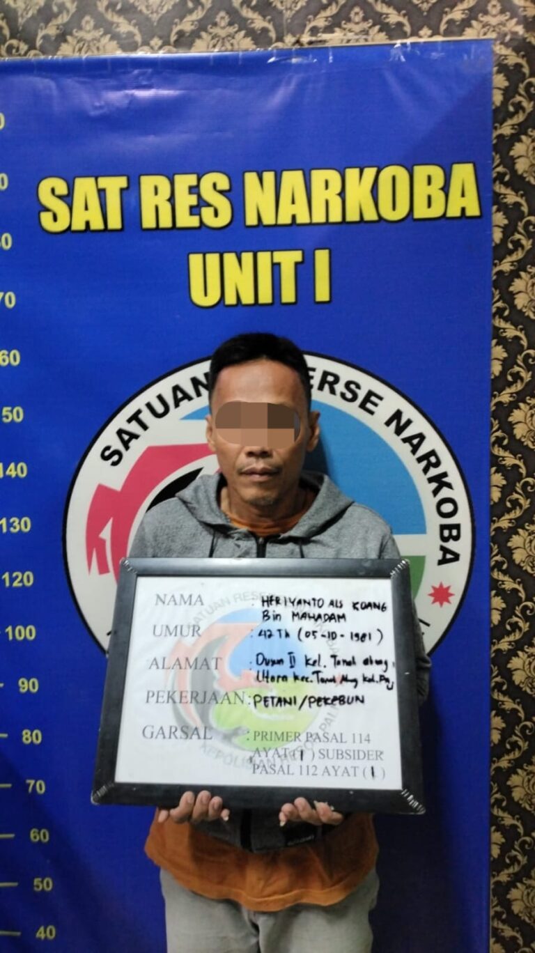 Sat Res Narkoba Pores PALI Berhasil Amankan Terduga Pelaku Pengedar Narkotika Jenis Sabu