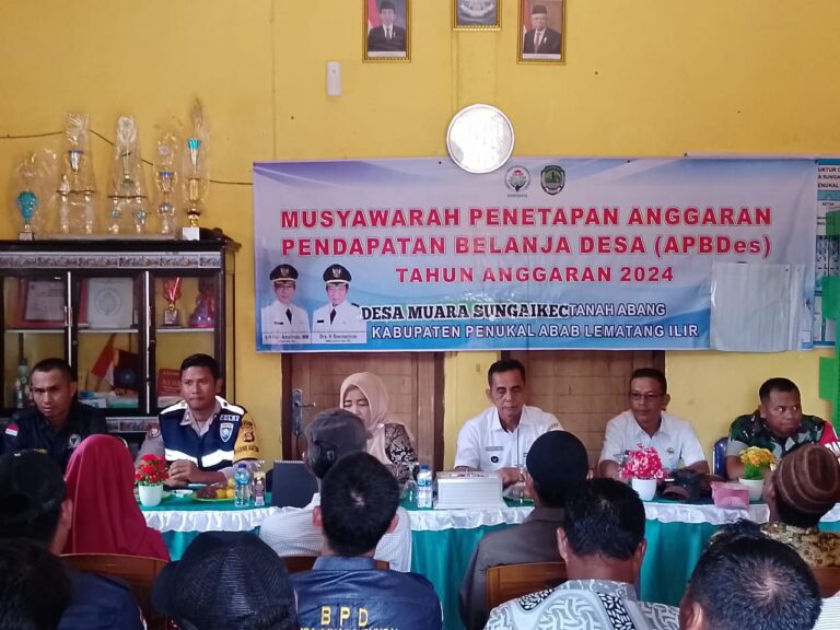 Polsek Tanah Abang Hadiri Kegiatan Musyawarah Penetapan APBDes 2024