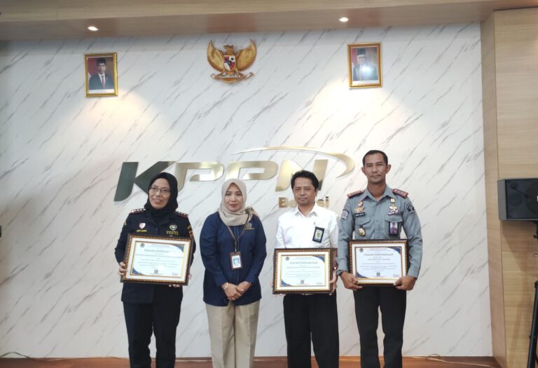 Lapas Cikarang Kelas IIA Terpilih Sebagai Penerima Penghargaan KPPN Award