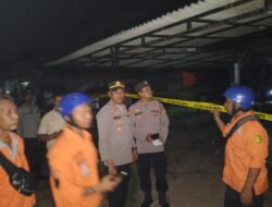 Polisi Cek TKP Kebakaran Yang Hanguskan Rumah Seorang Warga Cibarusah