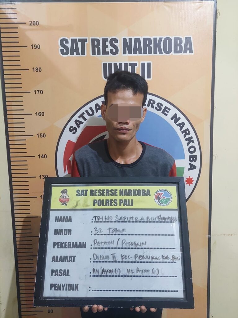 Sat Res Narkoba Polres PALI Berhasil Bekuk Terduga Bandar Narkotika Jenis Sabu