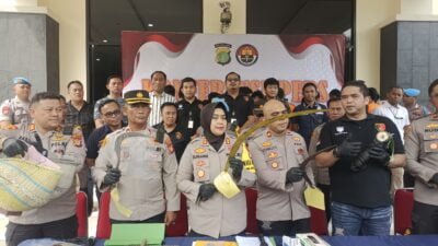 Polres Metro Bekasi Press Rilis Ungkap Kasus, Salah satunya Judi Sabung Ayam di Bojongmangu