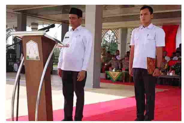 Pemerintah Kabupaten Aceh Timur Gelar Upacara Penyerahan Anggota Pengamanan Pemilu 2024
