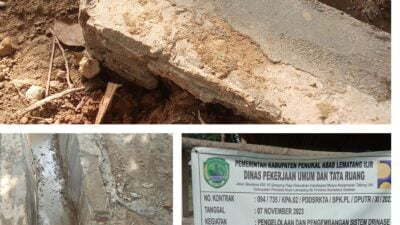 Pengerjaan Drainase Di Desa Suka Raja Di Soal Warga